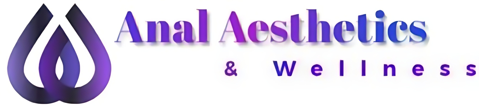 A purple banner with the words dental aesthetics and wellness written in it.